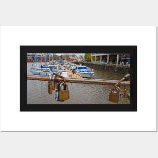 Bristol Bridge Padlocks Posters and Art